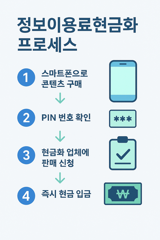 정보이용료현금화 프로세스
