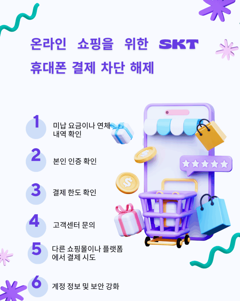 skt 휴대폰 결제 차단 해제